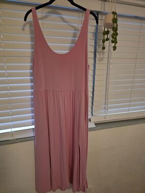 a new day Soft Pink Scoop-Neck Maxi Dress